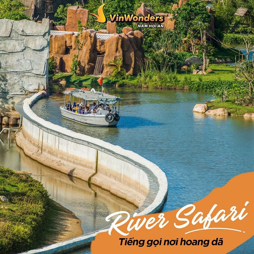 River Safari VinWonders Nam Hội An - Công viên bảo tồn động vật hoang dã trên sông