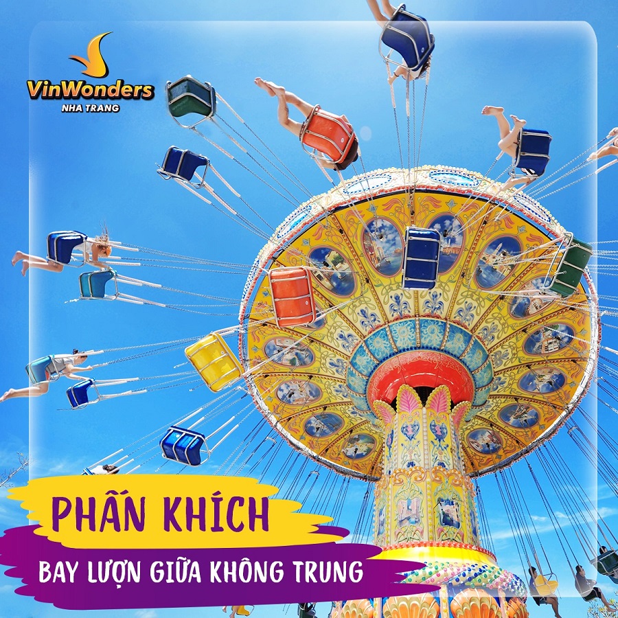 Đu quay dây văng ở Vinpearl Nha Trang đầy phấn khích