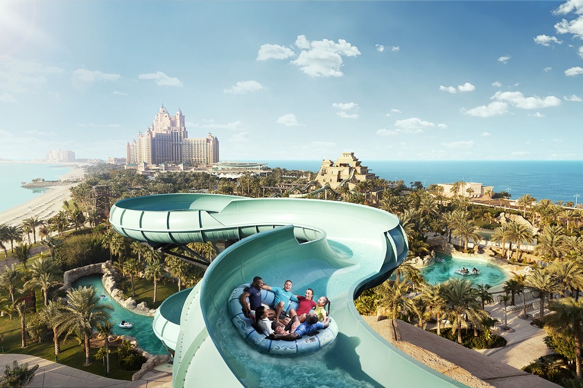 Máng trượt công viên nước Aquaventure Dubai