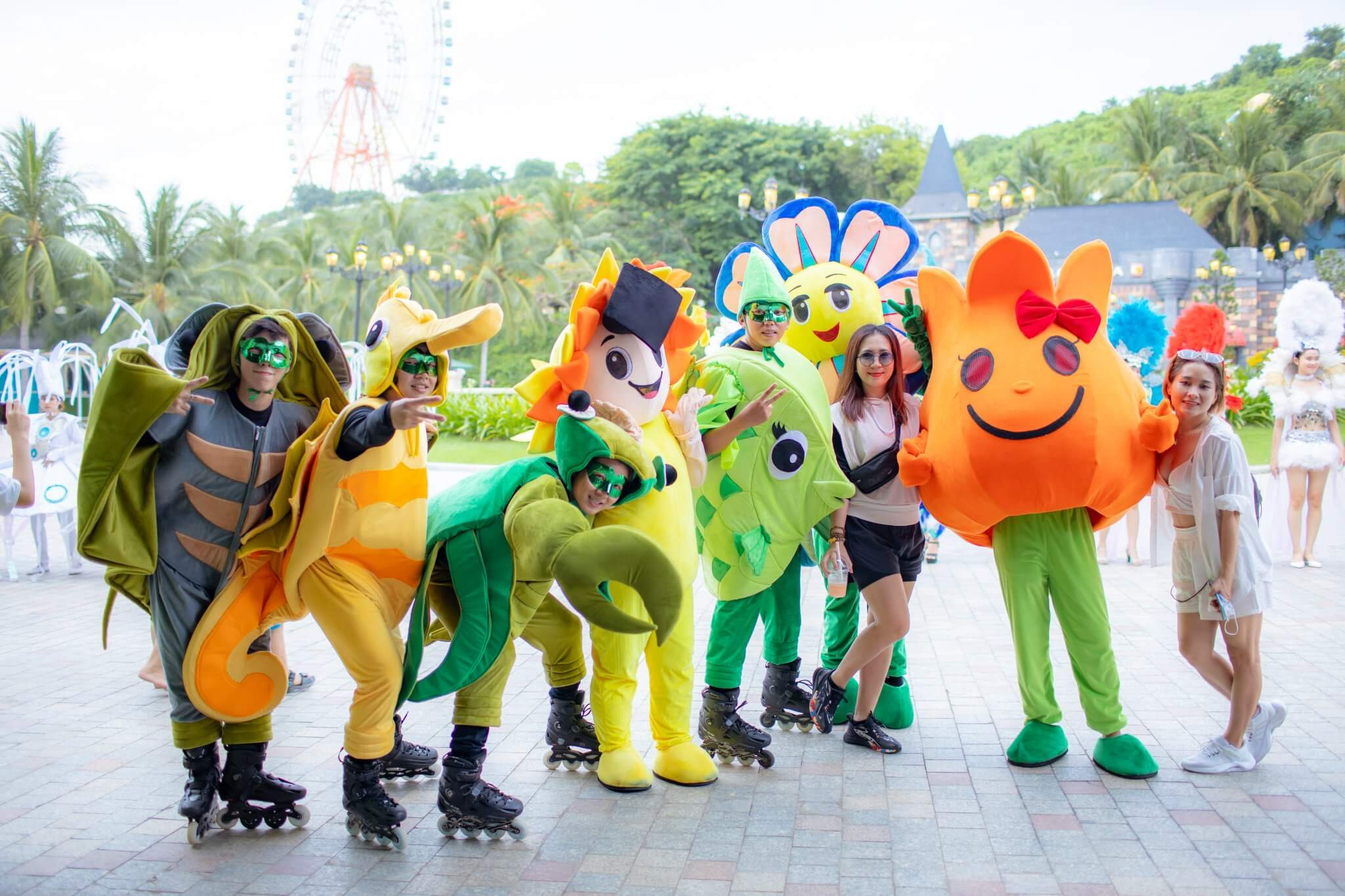 Công viên nước Vinpearl Nha Trang Tham gia lễ hội carnival sôi động