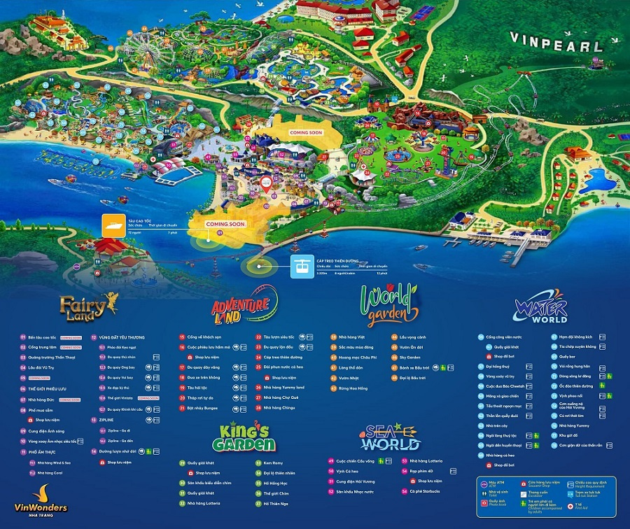 VinWonders Nha Trang ở đâu Bản đồ VinWonders Nha Trang