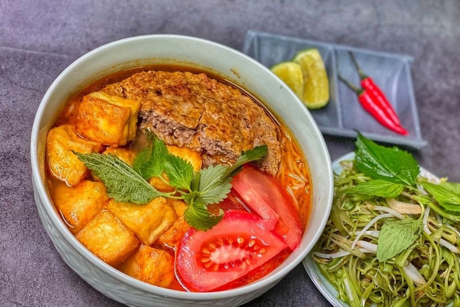 Bún riêu cua Đà Nẵng Bún cua đồng Hữu Thọ