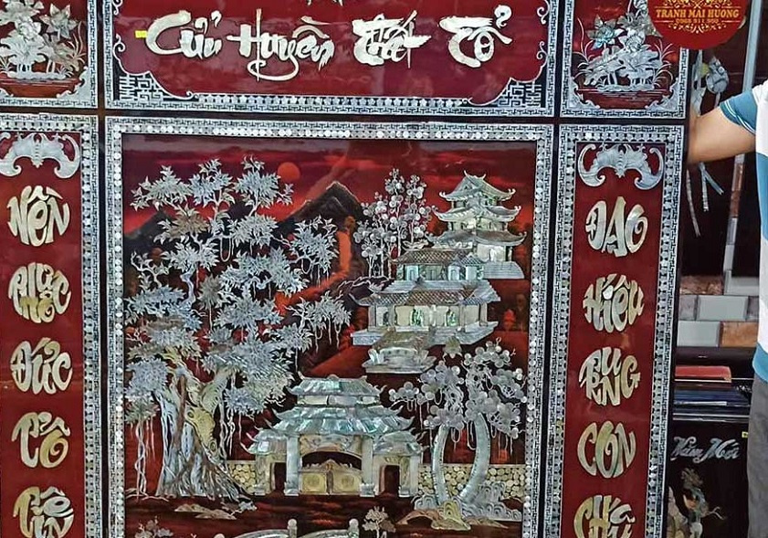 Du lịch Diên Khánh Tranh liễn thờ - Một trong những sản phẩm văn hóa độc đáo tại huyện Diên Khánh