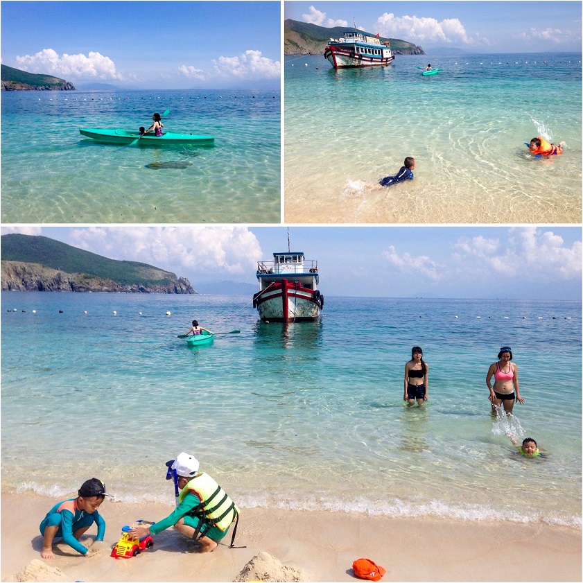 Trải nghiệm chèo thuyền kayak trên biển Bãi Bàng