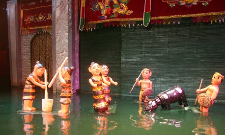 Hanoi water puppet show: Get a thorough understanding about Vietnamese arts