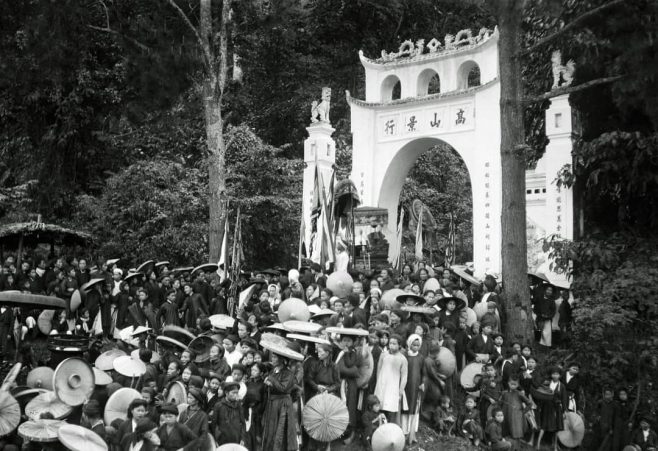 Giỗ tổ Hùng Vương (Minh họa xưa)