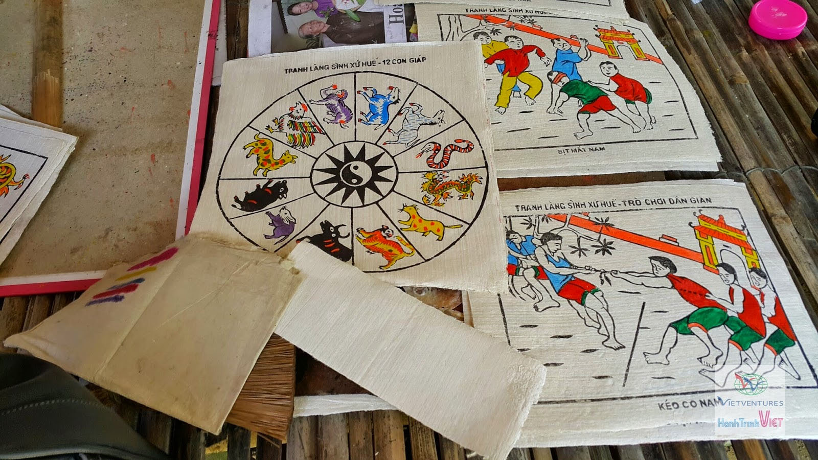 Nghệ thuật tranh dân gian của làng nghề tranh làng Sình