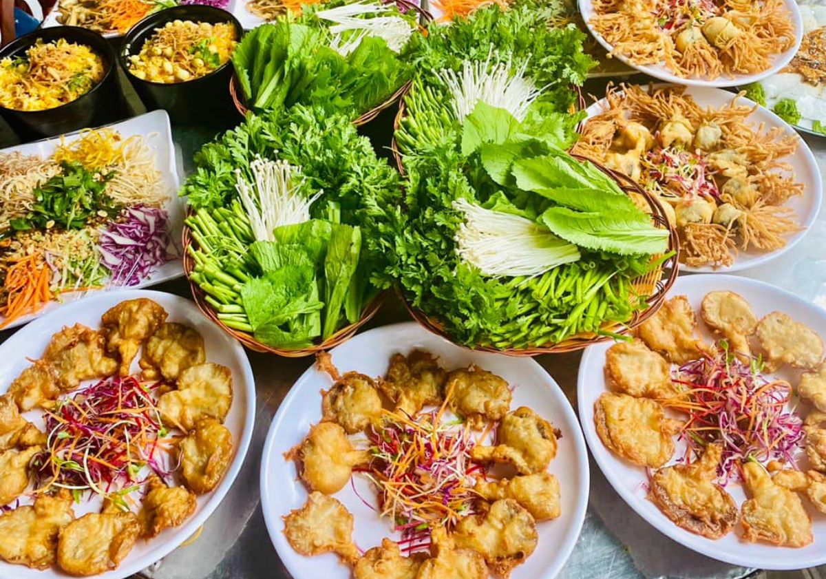 Các món chay tại chay Mộc Nhiên