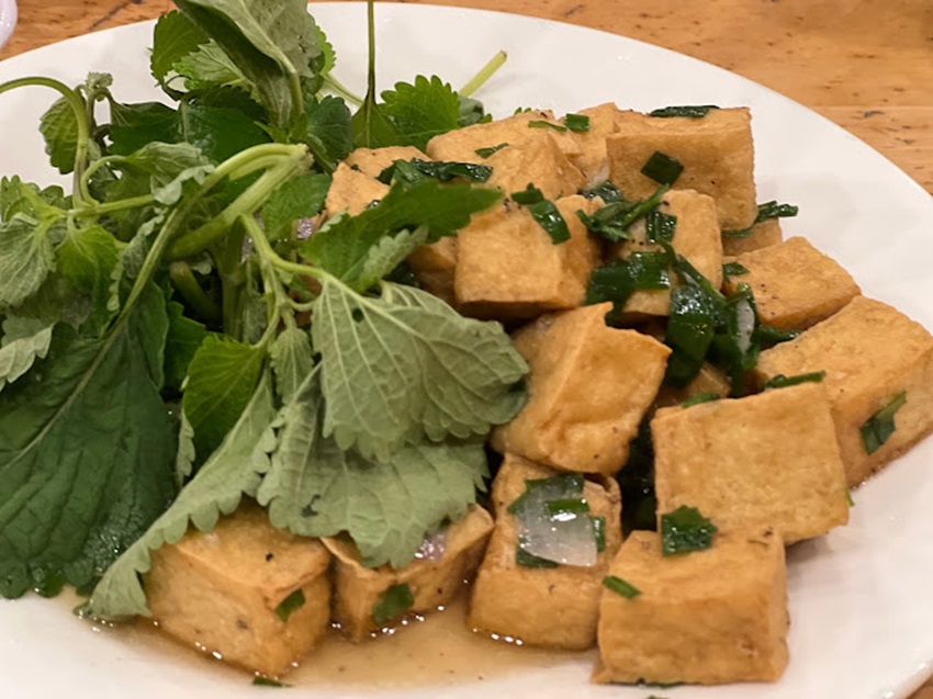 Đậu hũ tẩm mỡ hành