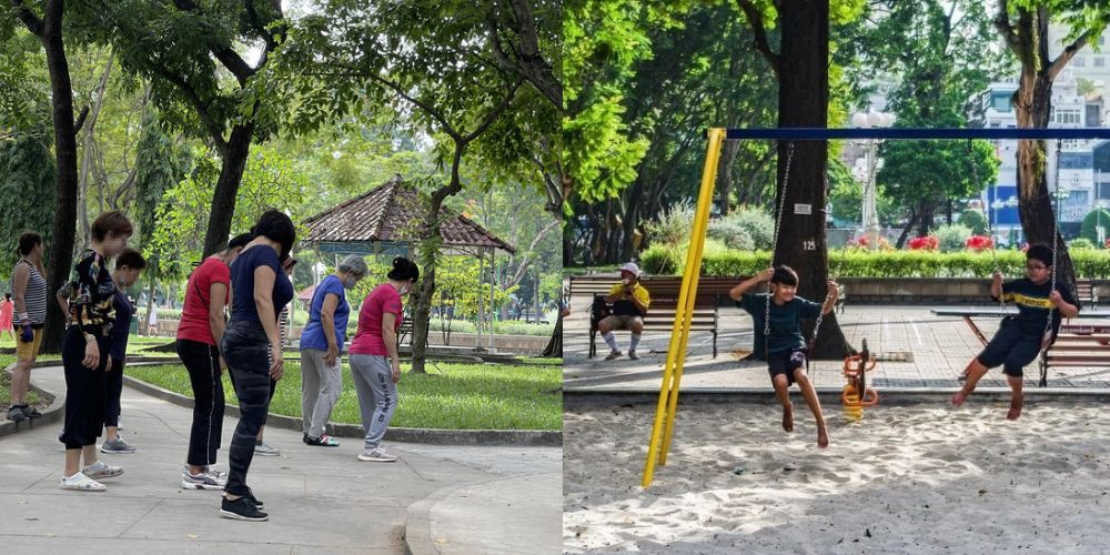 Le Van Tam Park Le Van Tam Park is filled with lush greenery