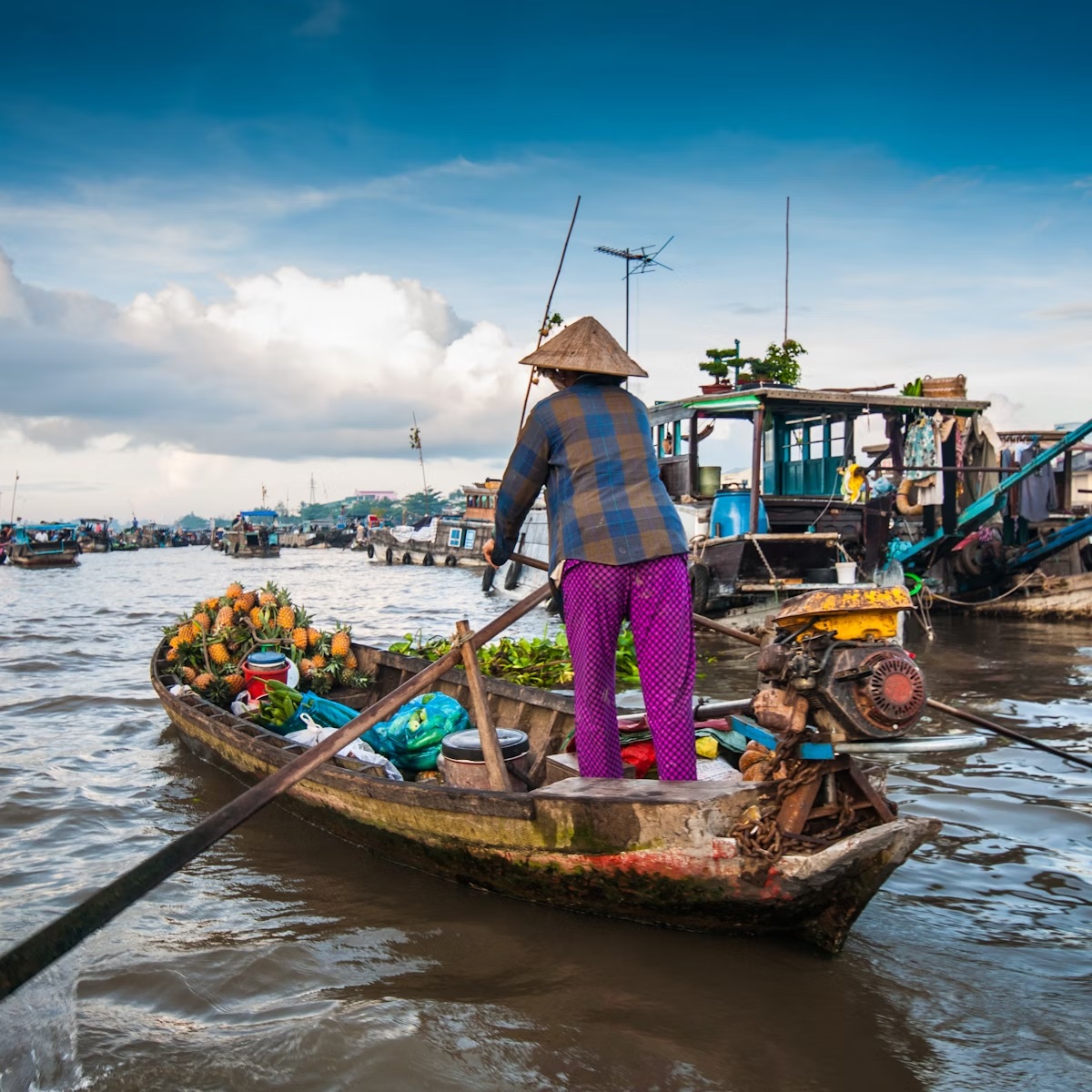 floating markets in Can Tho Phong Dien Floating Market Can Tho