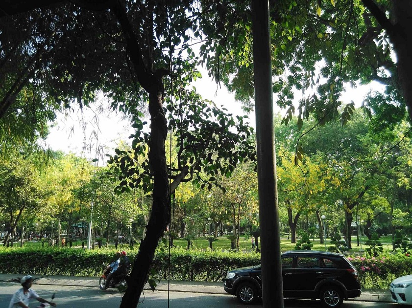 The refreshing green space of Gia Dinh Park