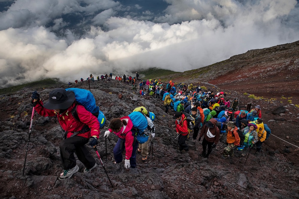 Hiking Mount Fuji in August