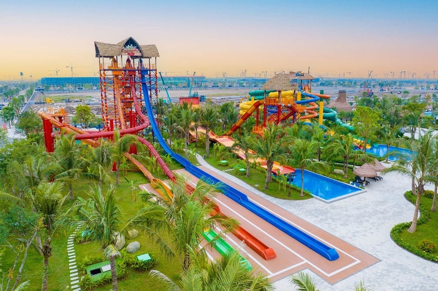 Enjoying exciting activities at VinWonders Wave Park & Water Park