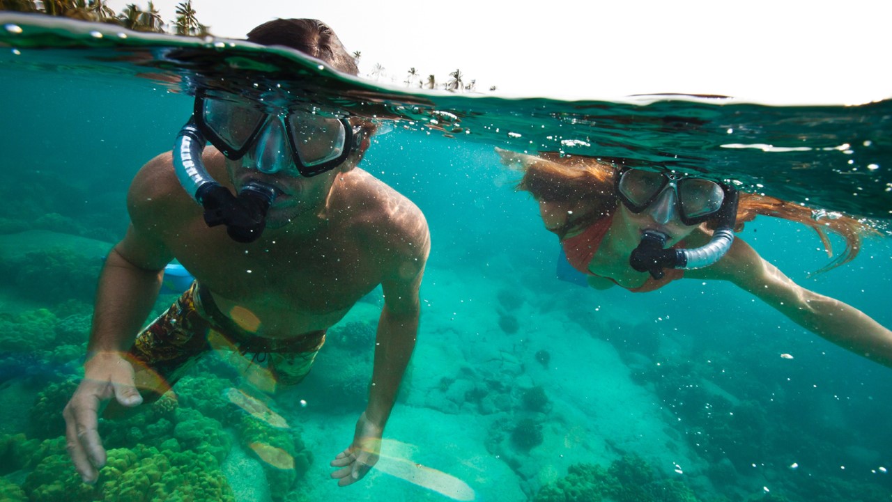 snorkeling in Vietnam Tours usually combine SUP paddling and snorkeling