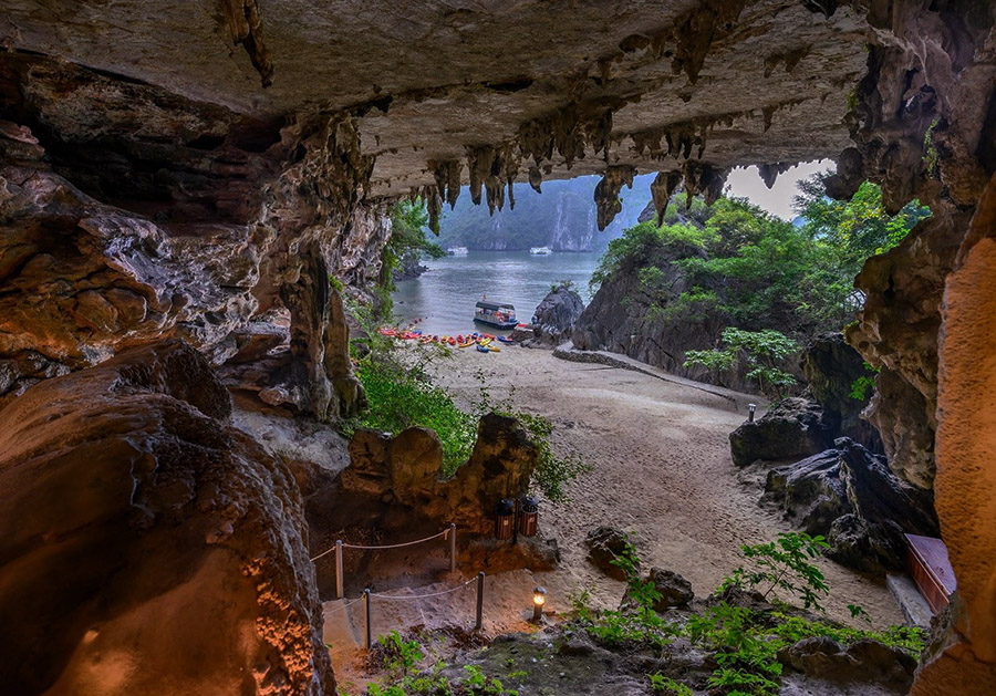 Trong Cave and Trinh Nu Cave on Bo Hon Island