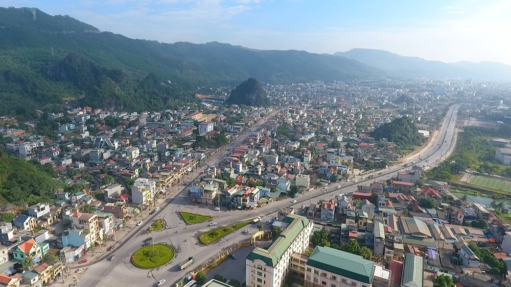 Vị trí thành phố Cẩm Phả