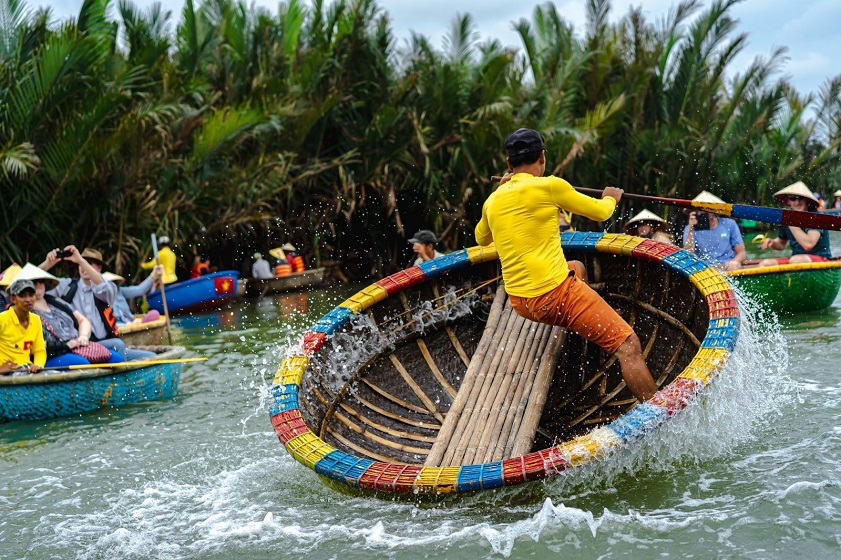 Bay Mau Coconut Forest Basket boat rides at Bay Mau Coconut Forest