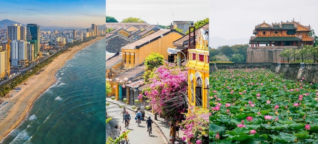 Tourists can conveniently include Hoi An, Hue, and Da Nang in one itinerary