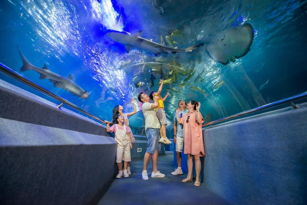 marine life exhibits at VinWonders Nha Trang