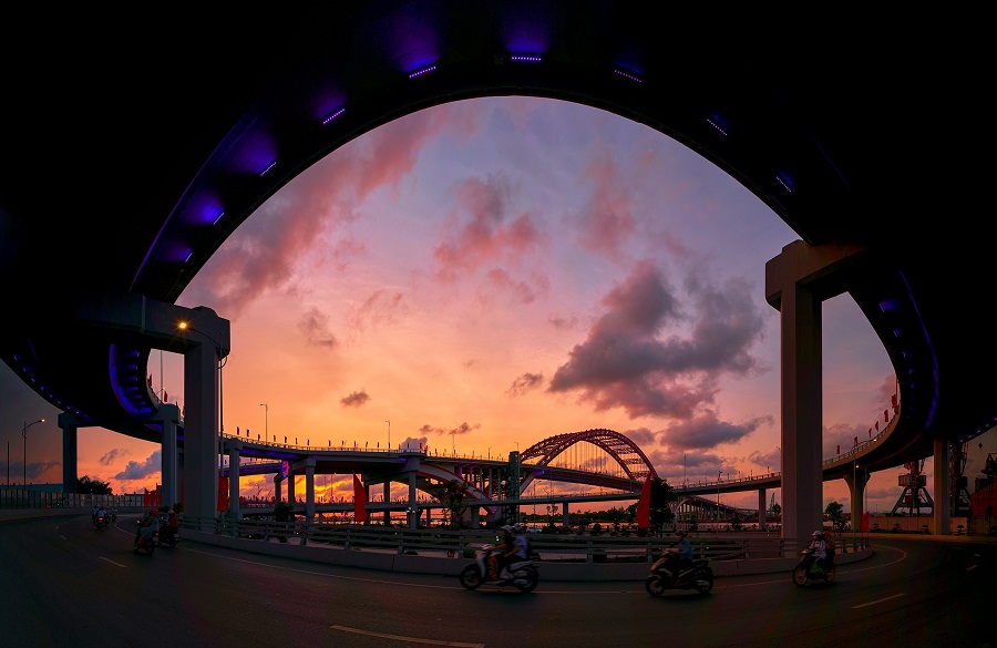 Cầu Hoàng Văn Thụ Ngắm bình minh cầu Hoàng Văn Thụ