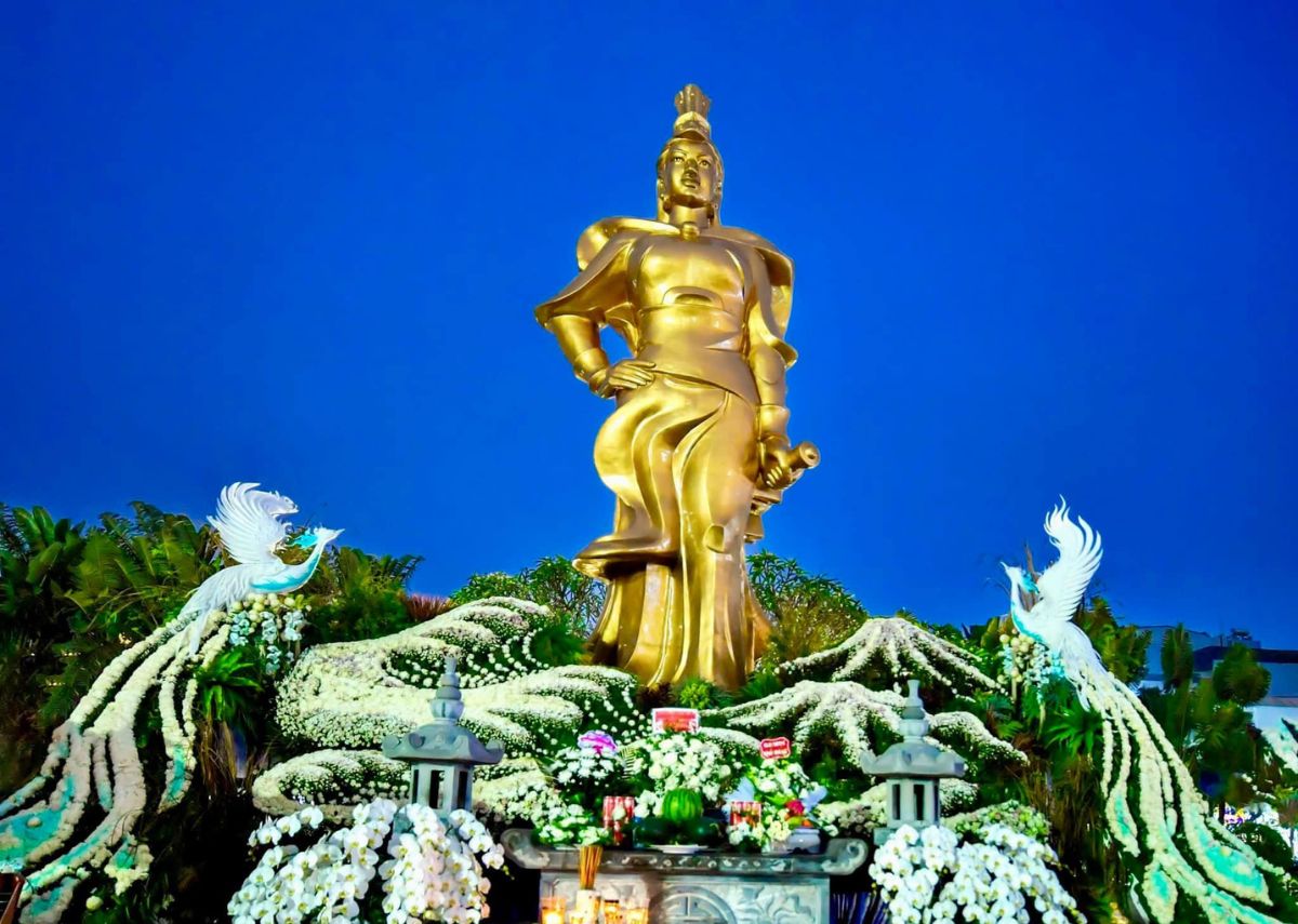 Sông Tam Bạc Tượng đài nữ tướng Lê Chân Hải Phòng