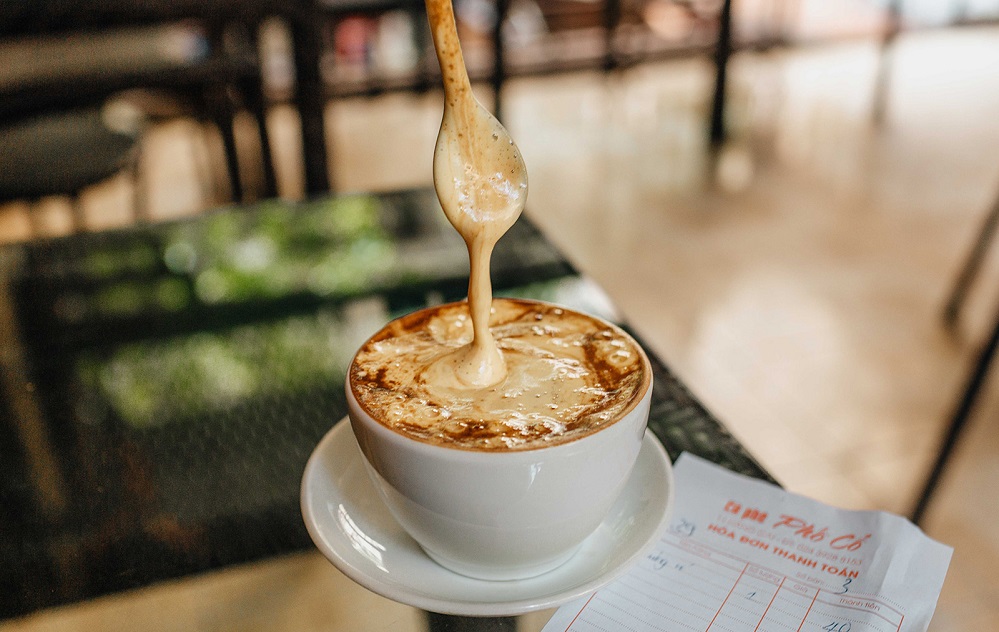 Egg coffee in Hanoi