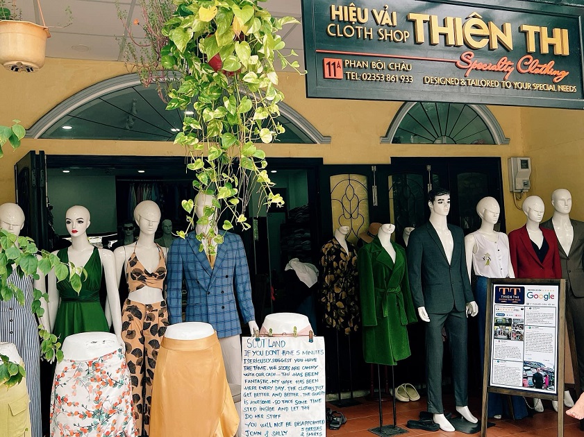 Hoi An tailors Thien Thi Tailor in Hoi An