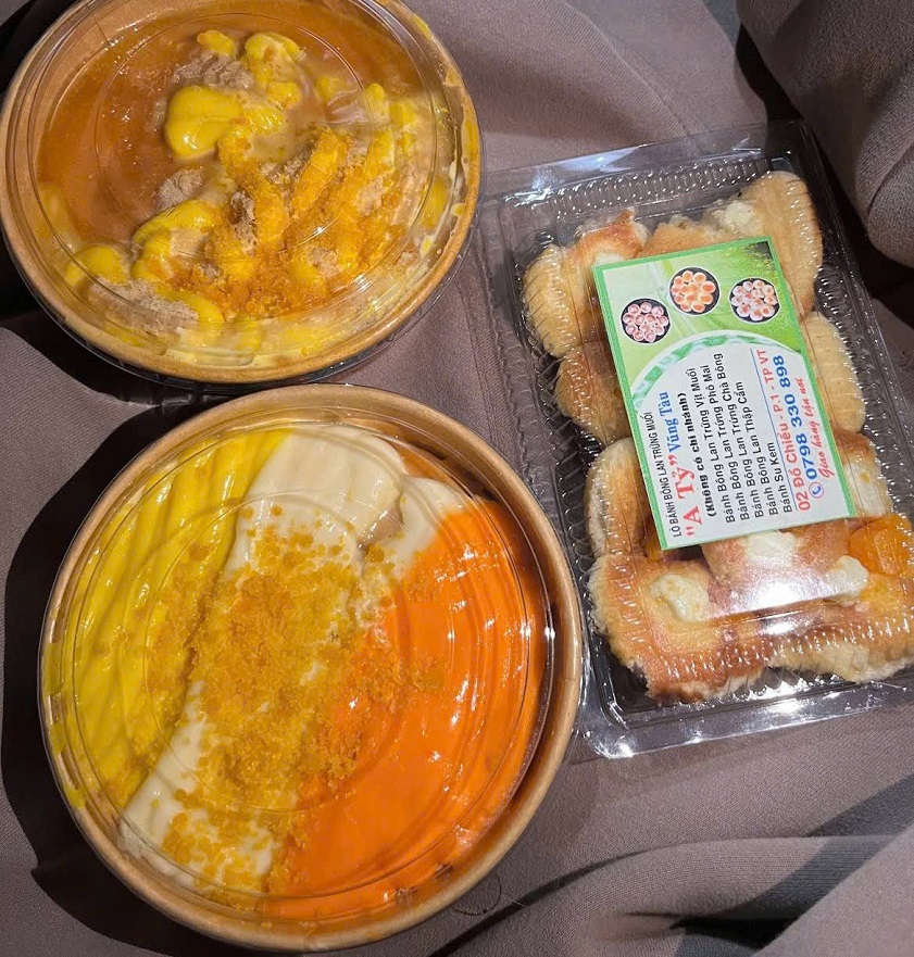 bánh bông lan trứng muối Vũng Tàu chuẩn vị