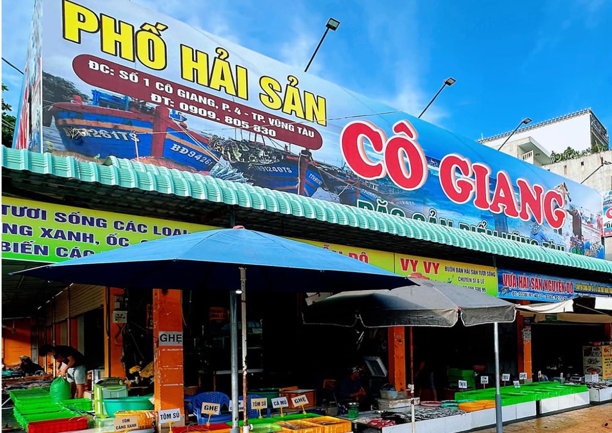 Phố hải sản Cô Giang Vũng Tàu