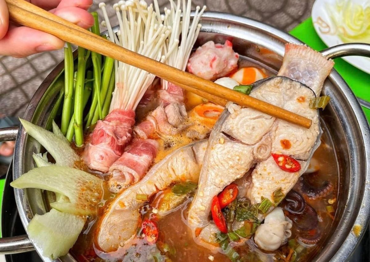 Tiệm lẩu nướng Hạnh Phúc ở Cần Giờ