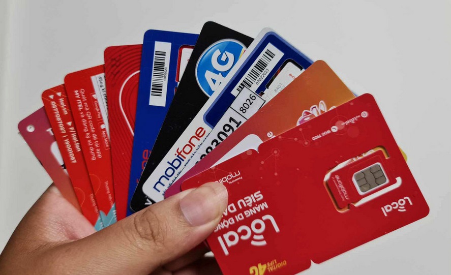 A SIM card in Phu Quoc