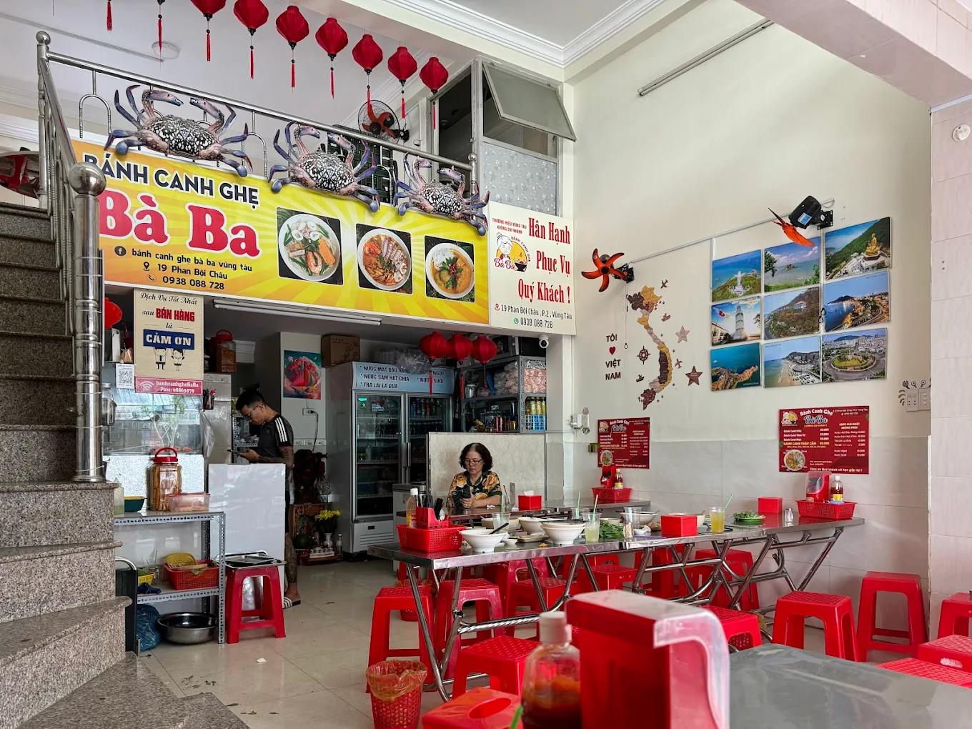 Quán ăn ngon Vũng Tàu bánh canh ghẹ Bà Ba
