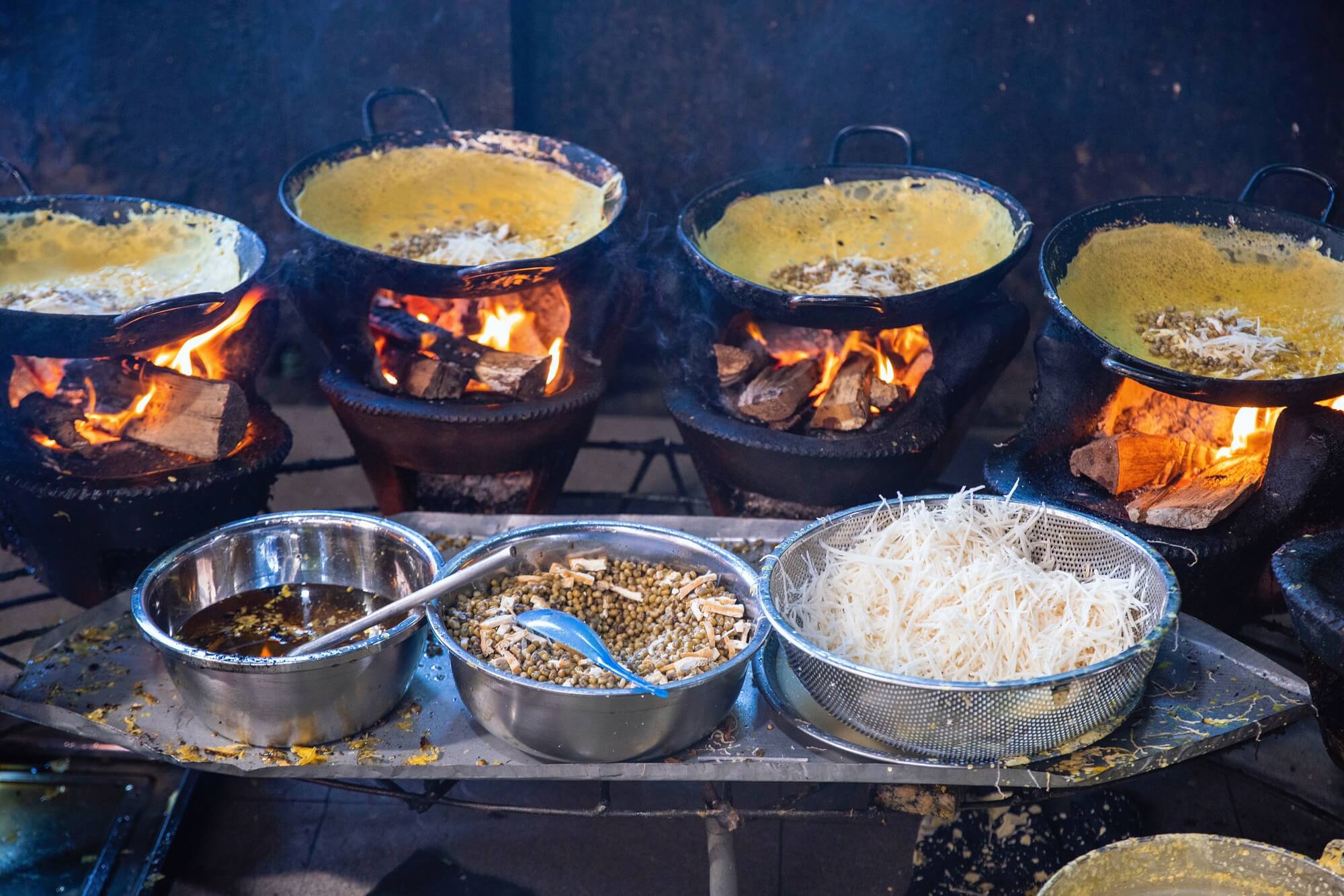 Bánh xèo chay tại chùa Bánh Xèo Vũng Tàu