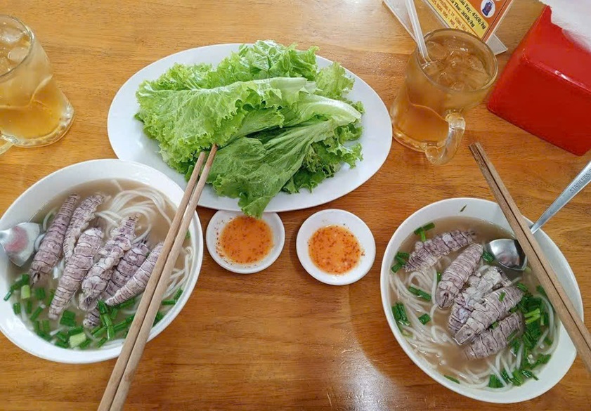 bún hải sản bề bề Vũng Tàu