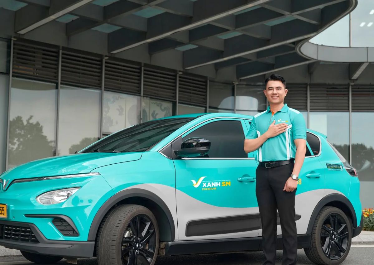 Di chuyển bằng Xanh SM đến biển Vũng Tàu Bãi Sau