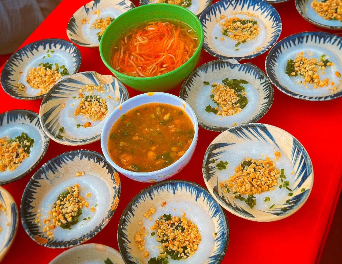 Món ăn vặt Vũng Tàu bánh bèo quán Cô Trà