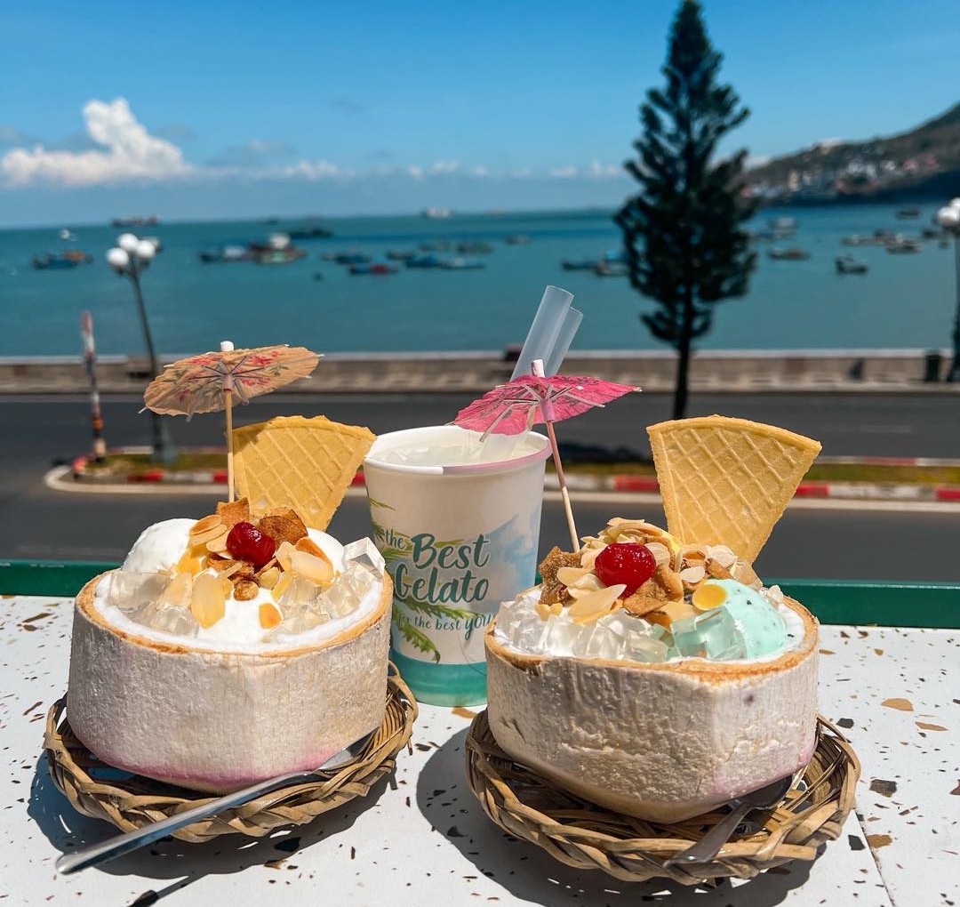 Quán kem view biển Vũng Tàu