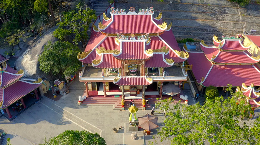 Chùa Bà Đen Tây Ninh nhìn từ trên cao
