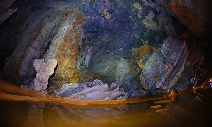 Inside Ruc Mon Cave in Vietnam