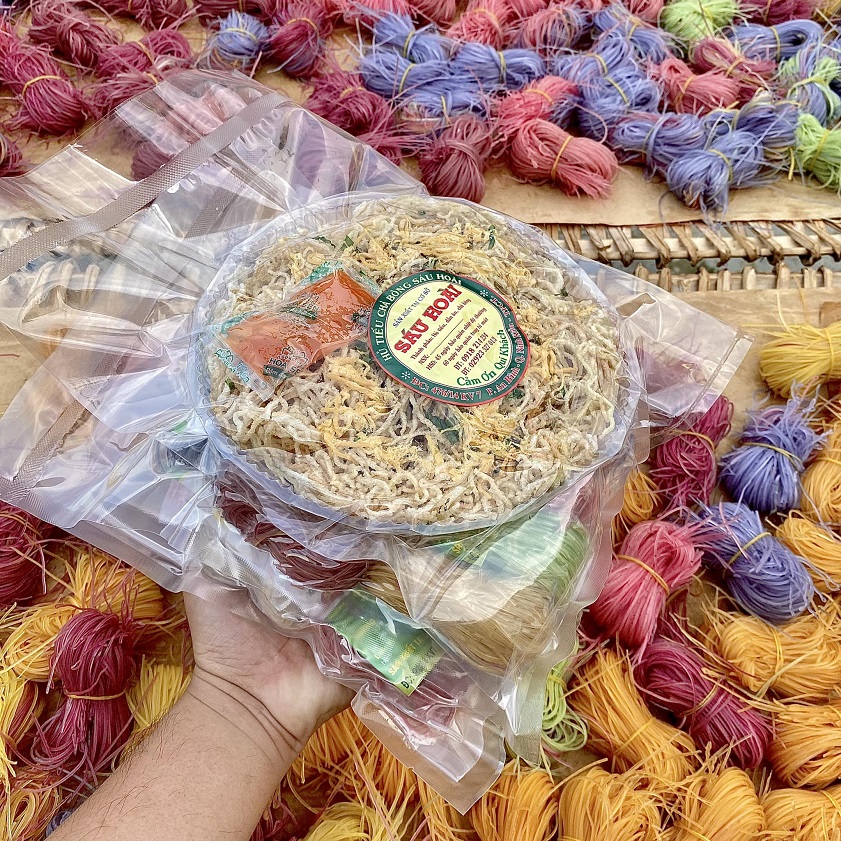 The products at Sau Hoai’s rice noodle factory