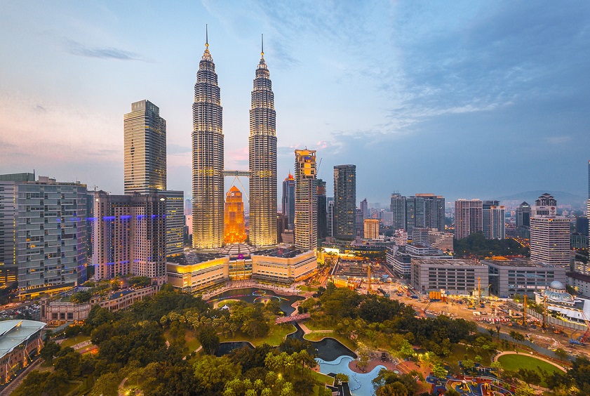 best Asian countries to visit for English Malaysia, kuala Lumpur Skyline