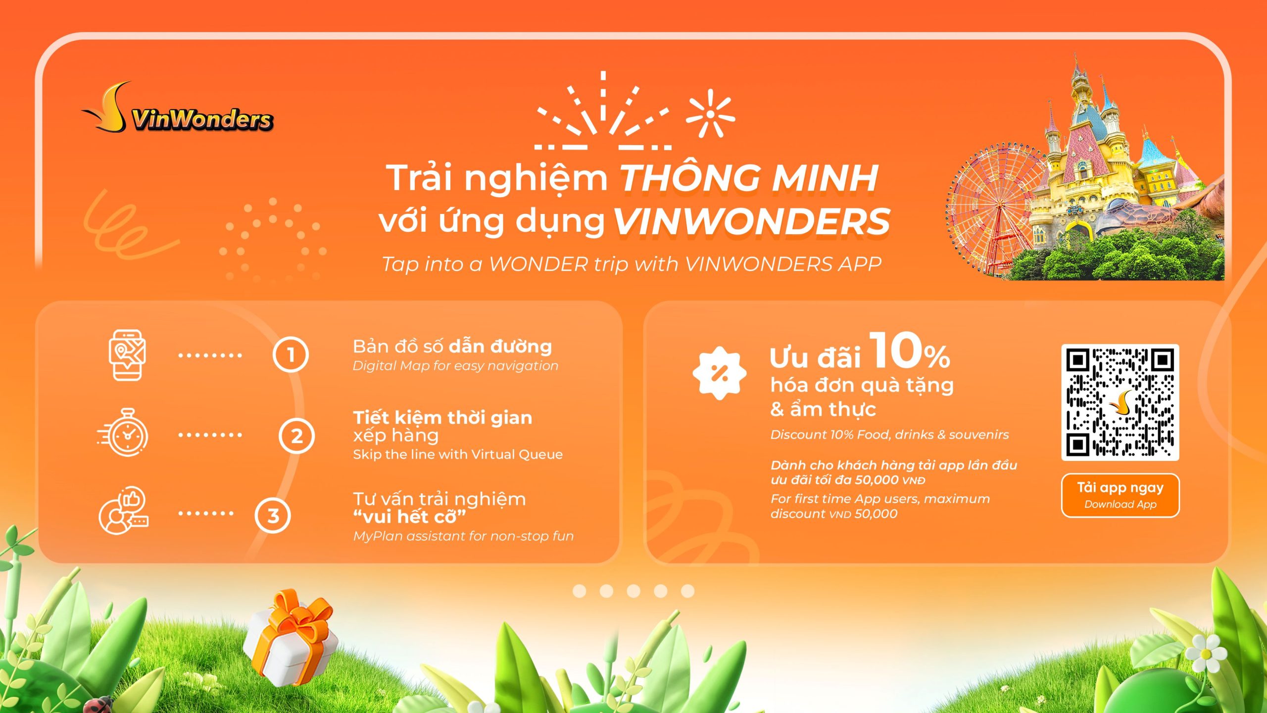 Bản đồ VinWonders Vũ Yên Bản đồ số thông minh app VinWonders