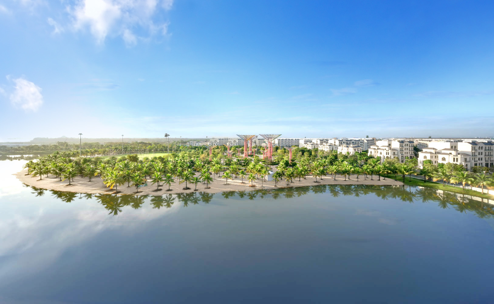 Biển hồ ở công viên Grand Park