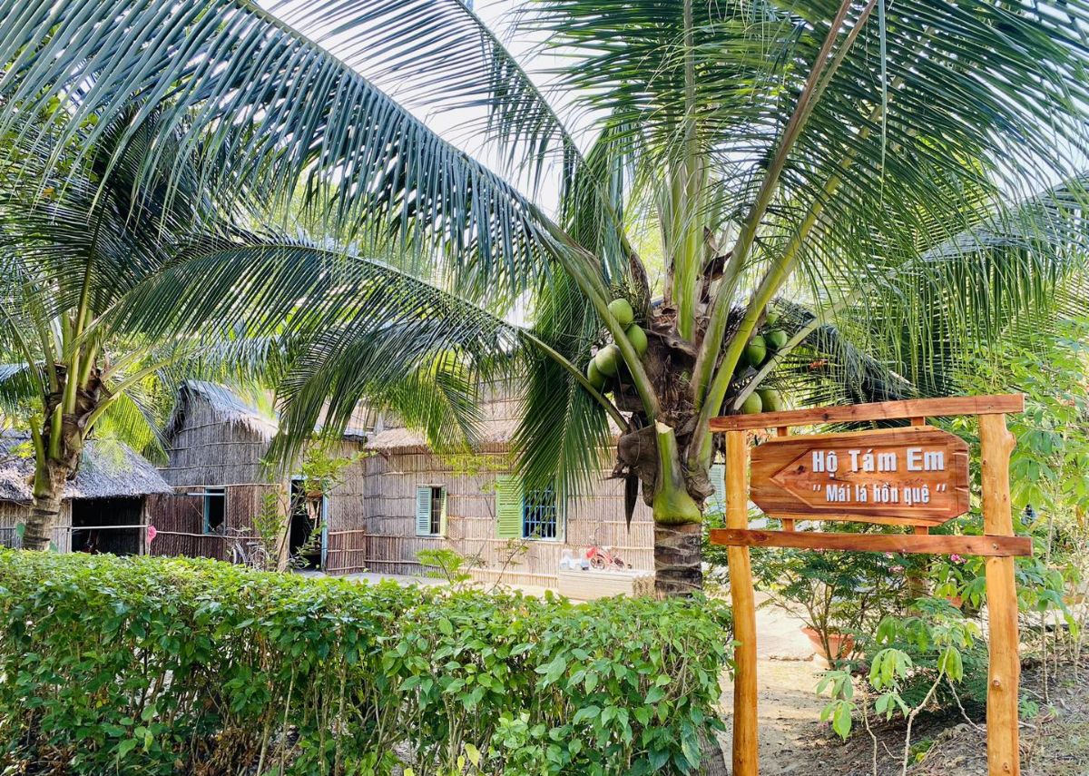 Các hộ dân trên đảo Thiềng Liềng