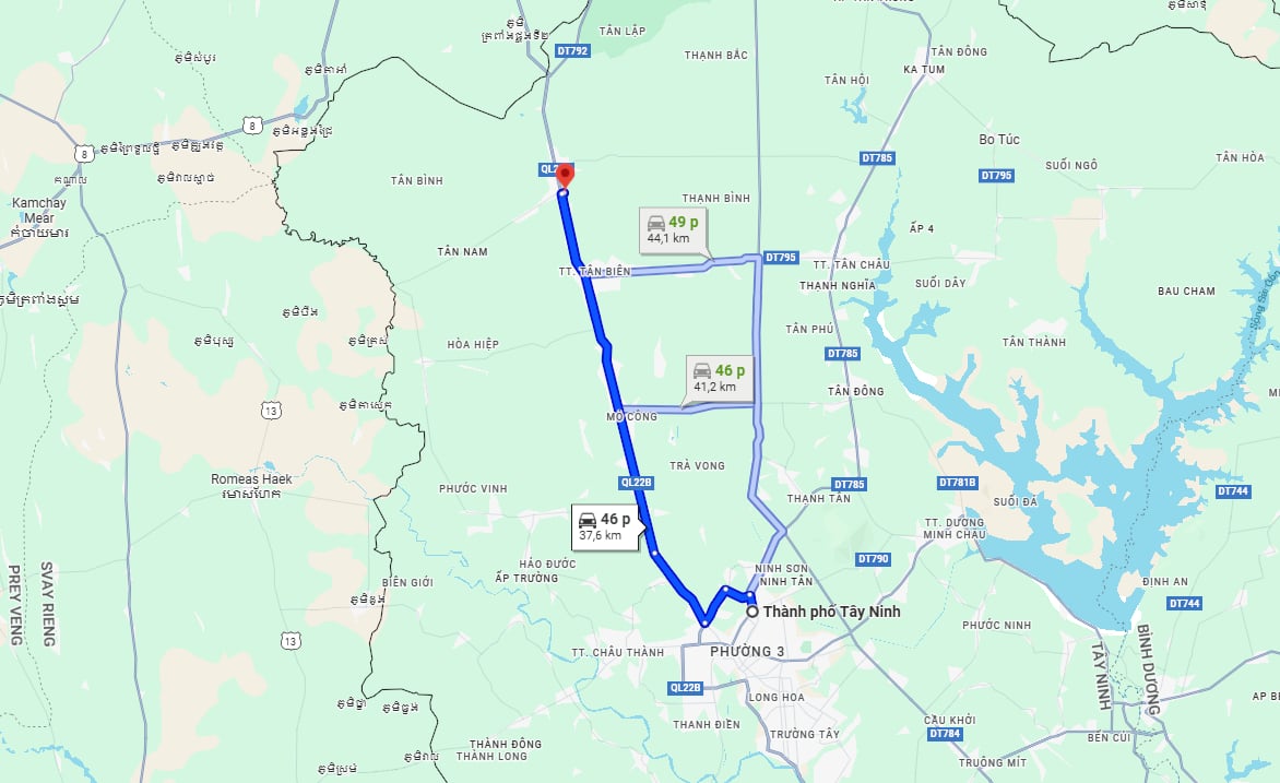 Cách di chuyển đến vườn quốc gia Lò Gò Xa Mát