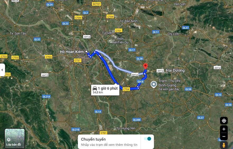 Đường đi làng mộc Đông Giao