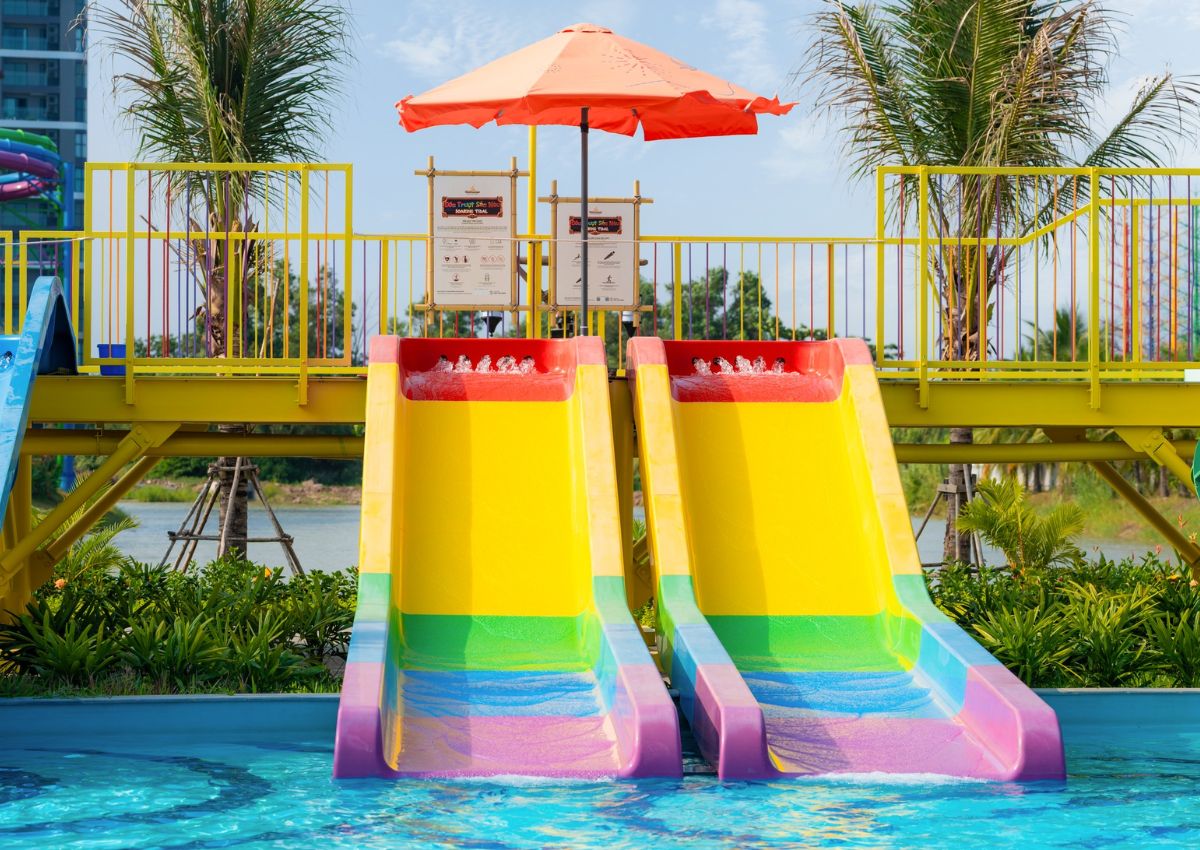 Đường trượt nước ở công viên Grand Park