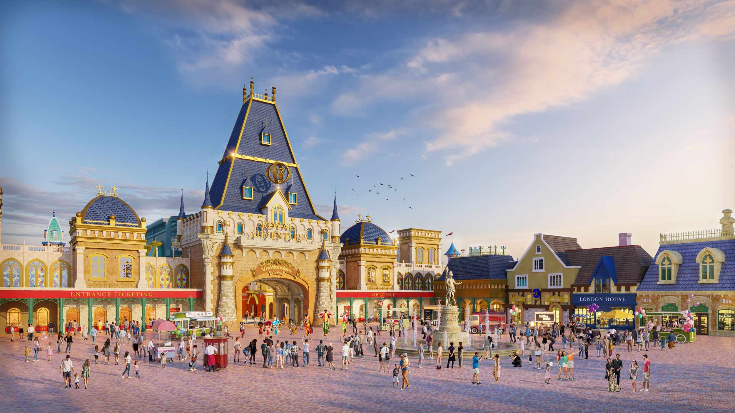 Bản đồ VinWonders Vũ Yên Khu tiện ích VinWonders Vũ Yên