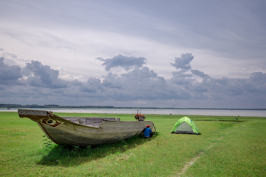 Mùa khô đảo Nhím Tây Ninh